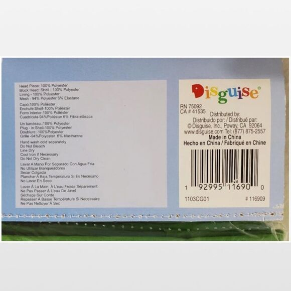 New Minecraft Halloween Costume Creeper Mojang Headpiece Green Mask NWT - Picture 13 of 15